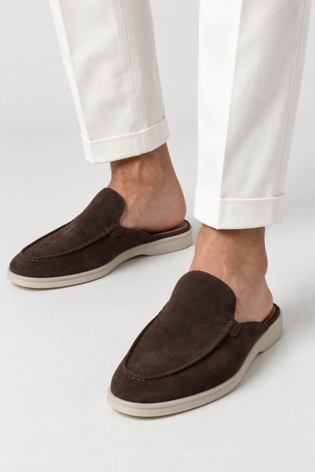 The Yacht Mule — Chocolate, studio product detail