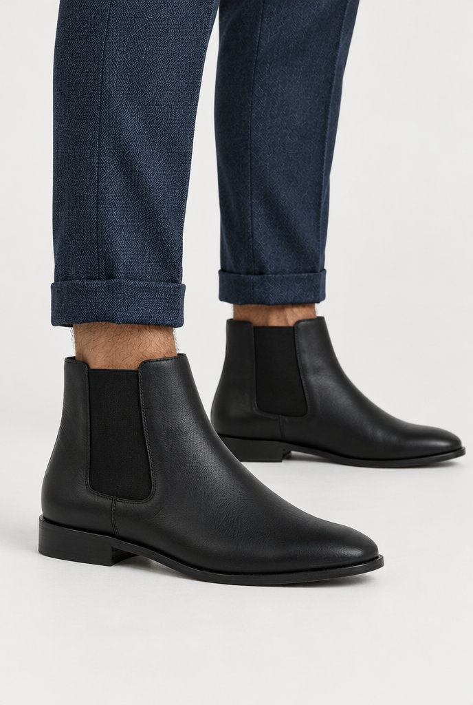 The Chelsea Boot — Black — detail
