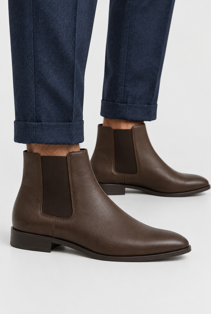 The Chelsea Boot — Dark Brown — detail
