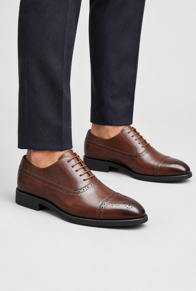 The Brogue Oxford โ Cigar Brown