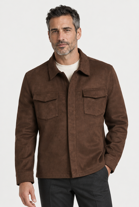 The Minimal Overshirt — Brown — main view