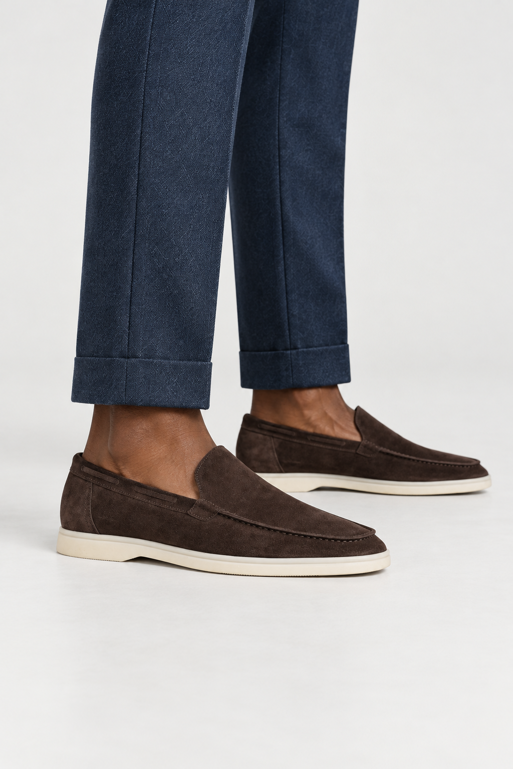 The Classic Loafer — Chocolate, studio alternate view