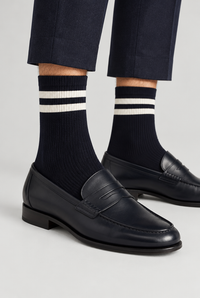 Navy & Ecru