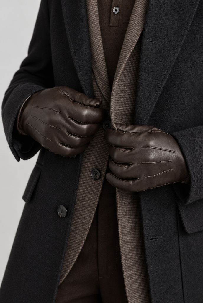 The Classic Gloves — Brown — product close-up