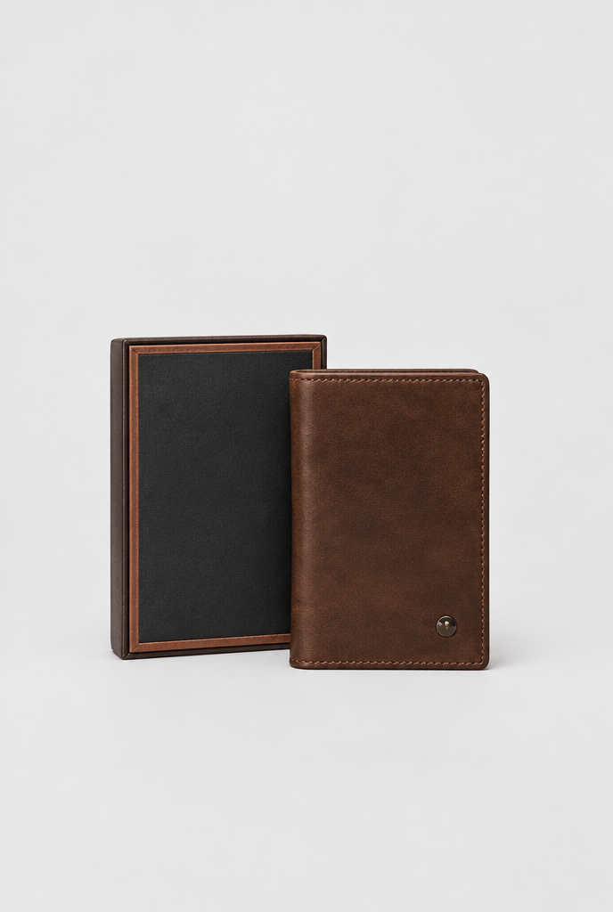 The Slim Wallet — Chestnut — product detail