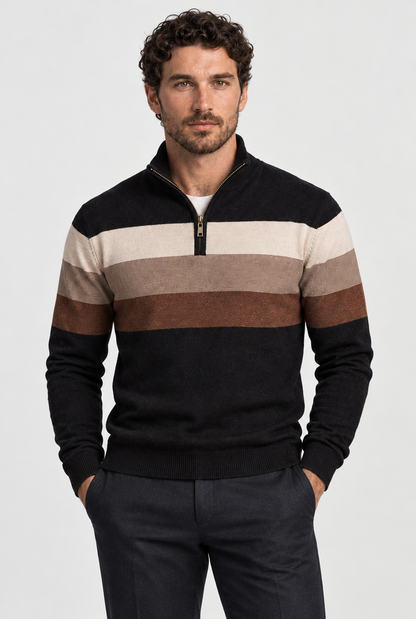 The Burk Quarter-Zip Sweater — detail or color view