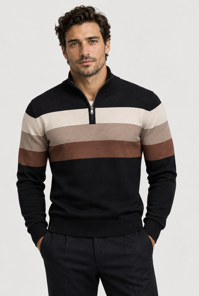 The Burk Quarter-Zip Sweater — color view