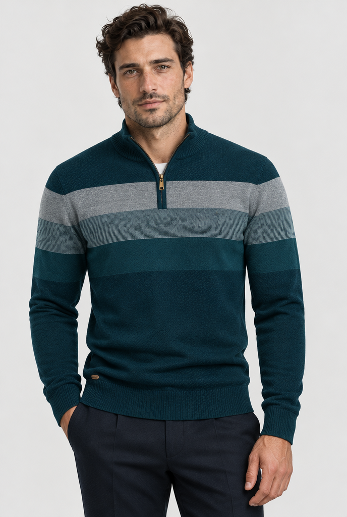 The Burk Quarter-Zip Sweater — color view