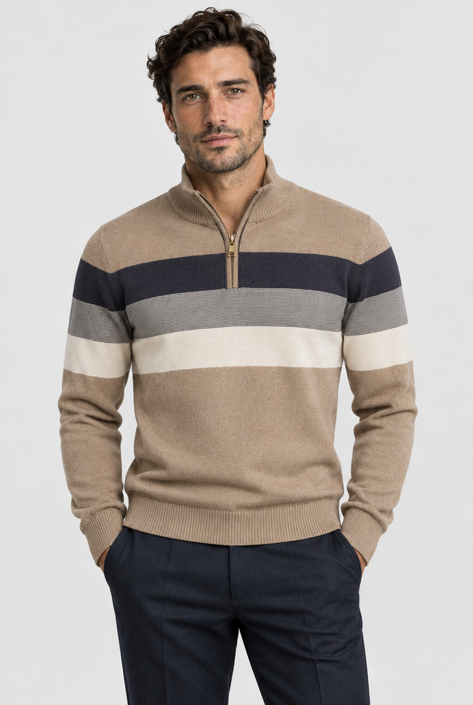 The Burk Quarter-Zip Sweater — color view