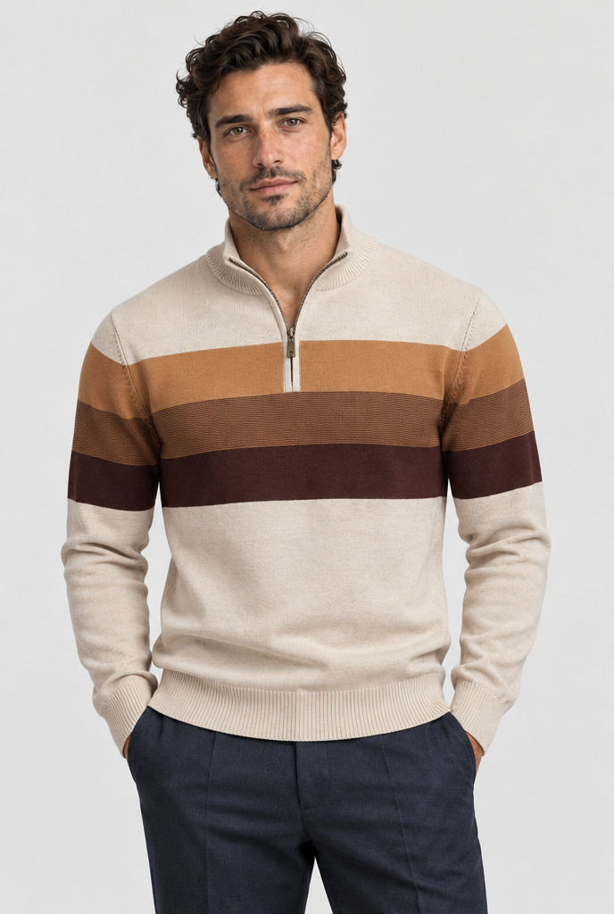 The Burk Quarter-Zip Sweater — color view