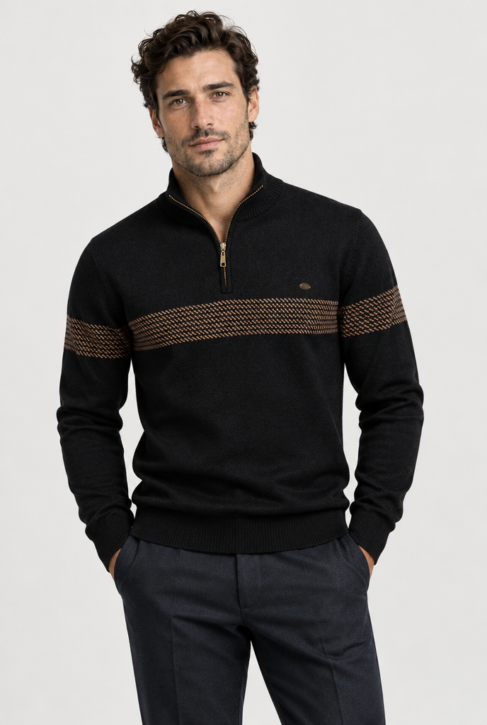 The Durham Heritage Stripe Sweater — color view
