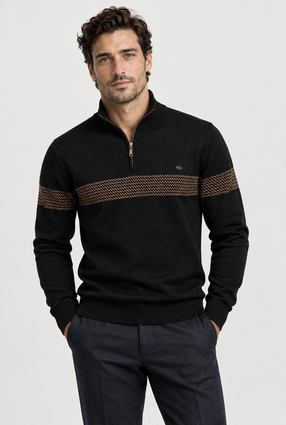 The Durham Heritage Stripe Sweater — color view