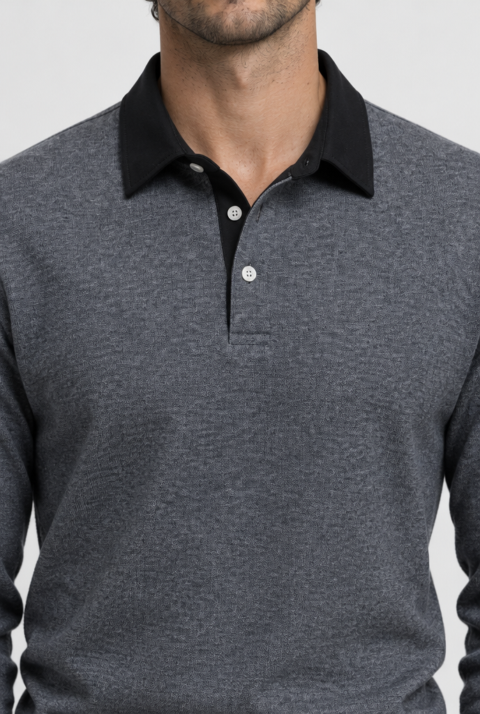 The Casual Craft Polo Sweatshirt — detail or color view