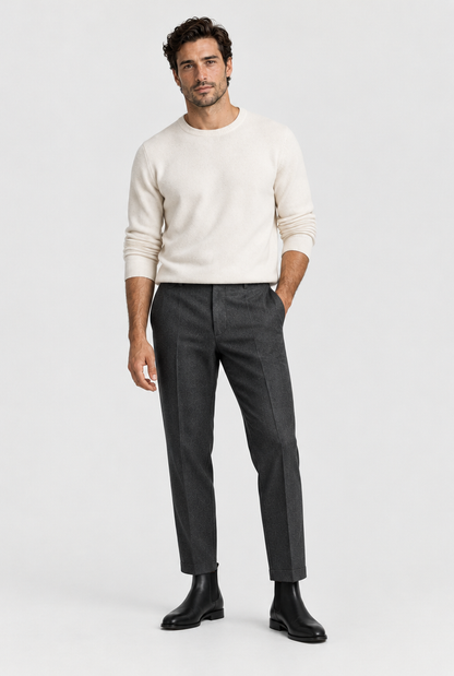 The Chelsea Boot — Black — full look