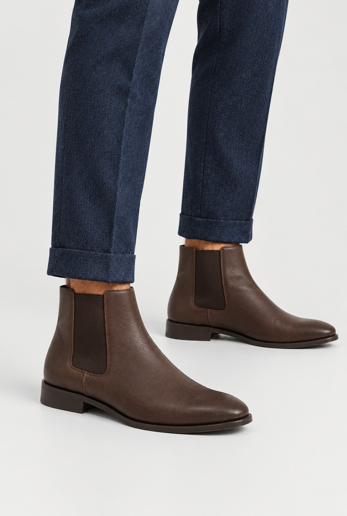 The Chelsea Boot — Dark Brown — product close-up