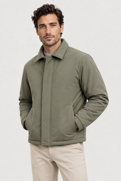 The Coach Jacket in Army Green, second view