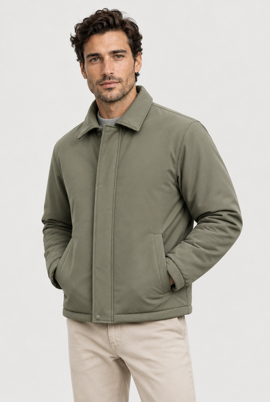 The Coach Jacket in Army Green, second view