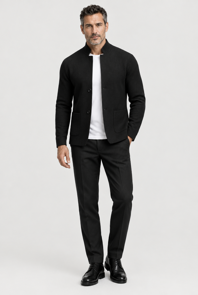 HEIRVALE The Knit Blazer in Black