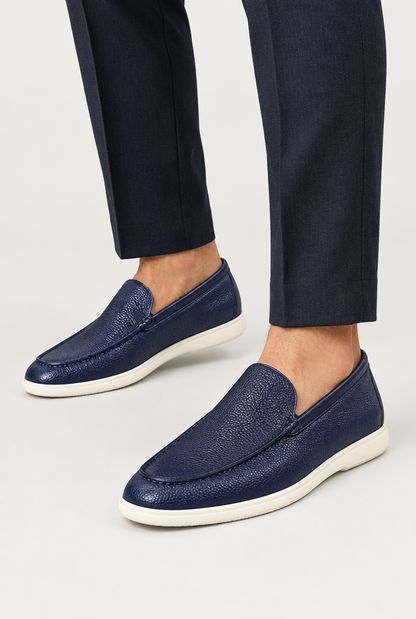 The Grain Slip-On — Navy