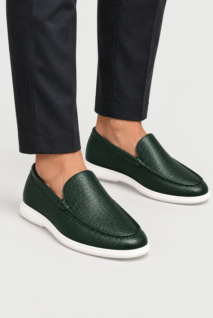 The Grain Slip-On — Forest Green
