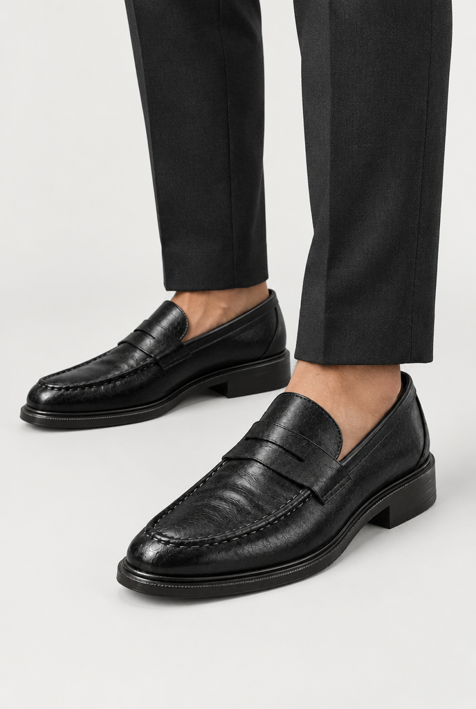 The Heritage Penny Loafer — Classic Black
