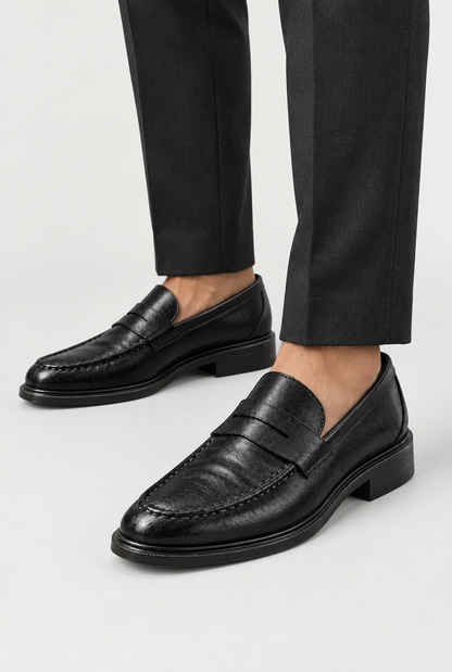 The Heritage Penny Loafer — Classic Black