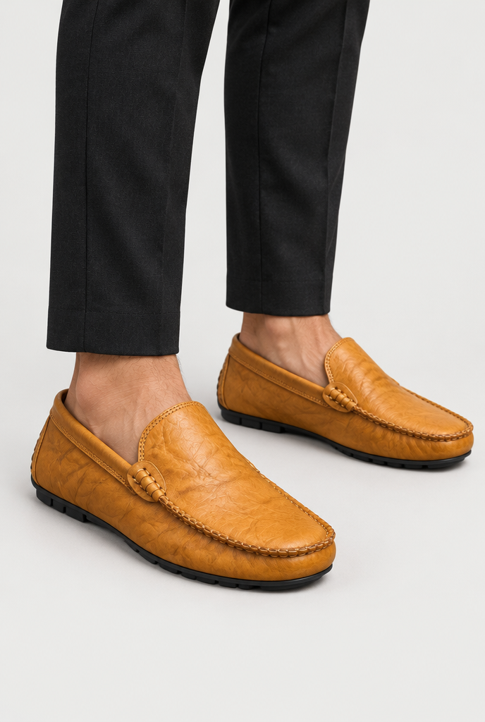 The Relaxed Driving Loafer — Tan