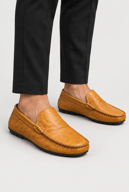 The Relaxed Driving Loafer — Tan