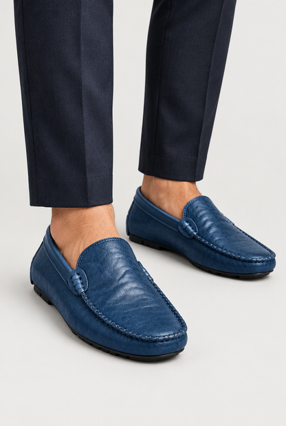 The Relaxed Driving Loafer — Blue