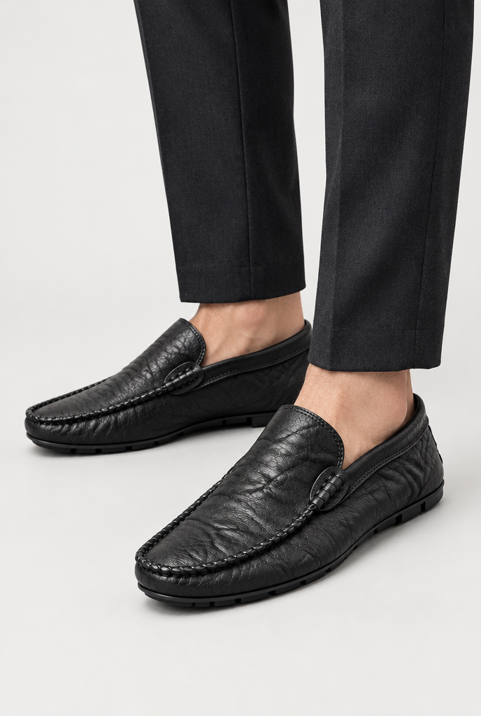 The Relaxed Driving Loafer — Classic Black