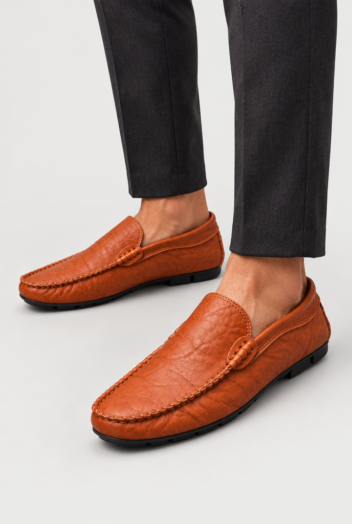 The Relaxed Driving Loafer — Brown