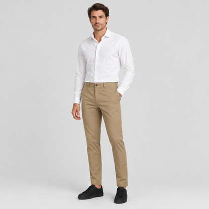 The Office Flex Trouser — Beige