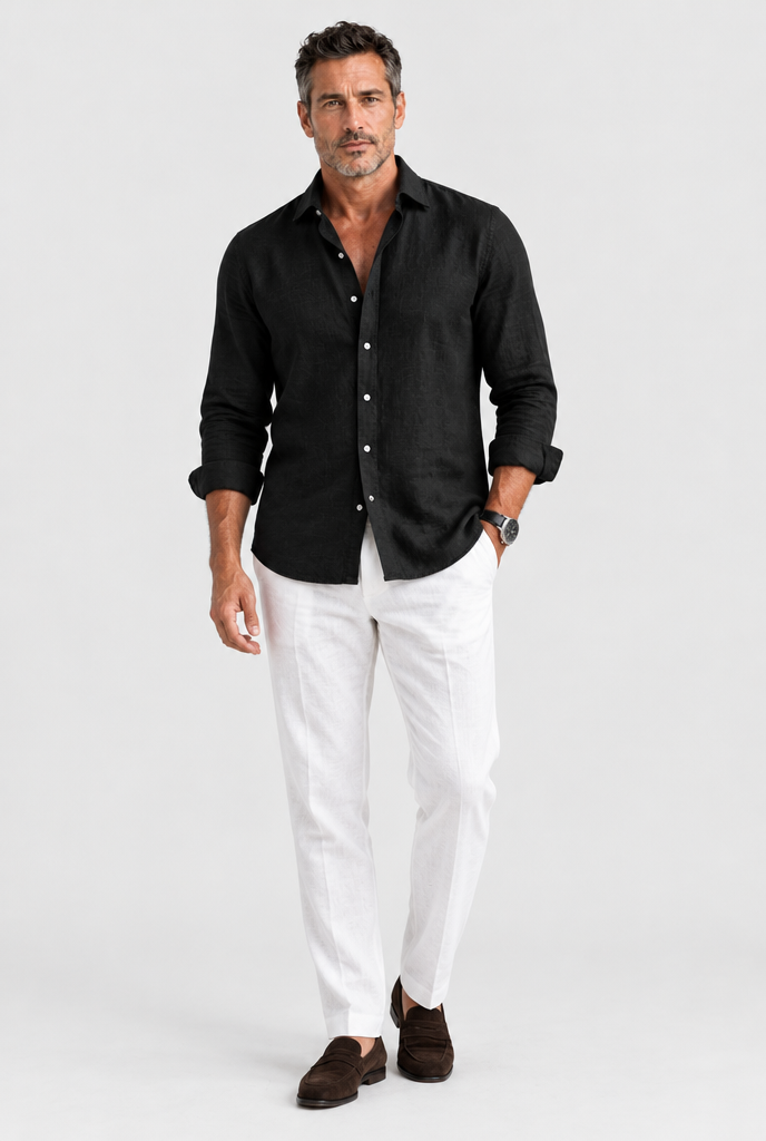 HEIRVALE The Relaxed Shirt in Black