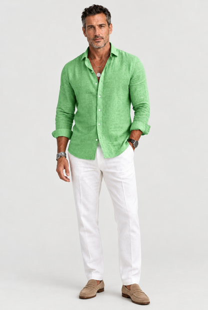 HEIRVALE The Relaxed Shirt in Light Green