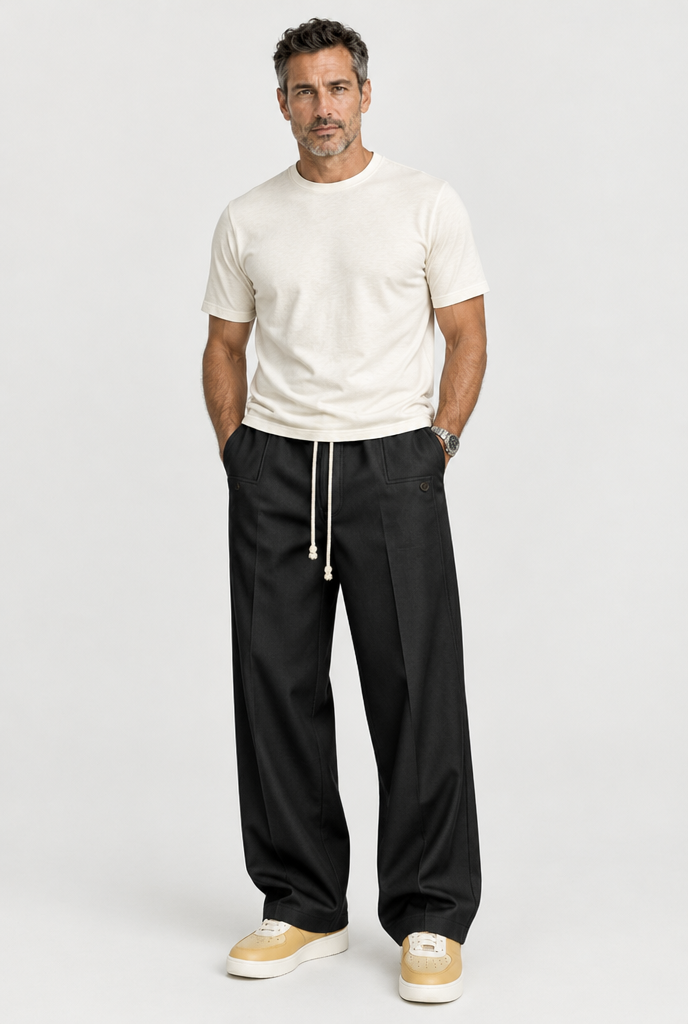 HEIRVALE The Relaxed Trouser in Black