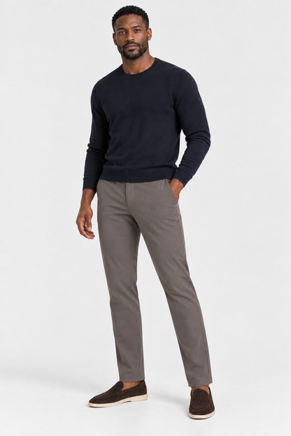 Heirvale Tech Trouser in Grey, full outfit on model