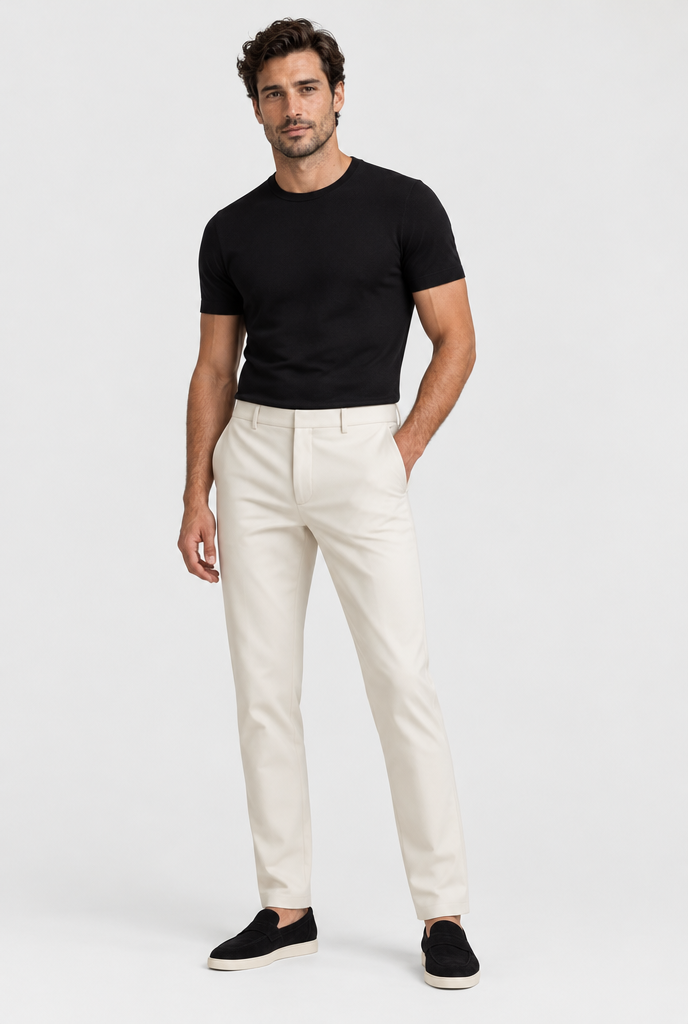 The Tech Trouser — Off-White, full look