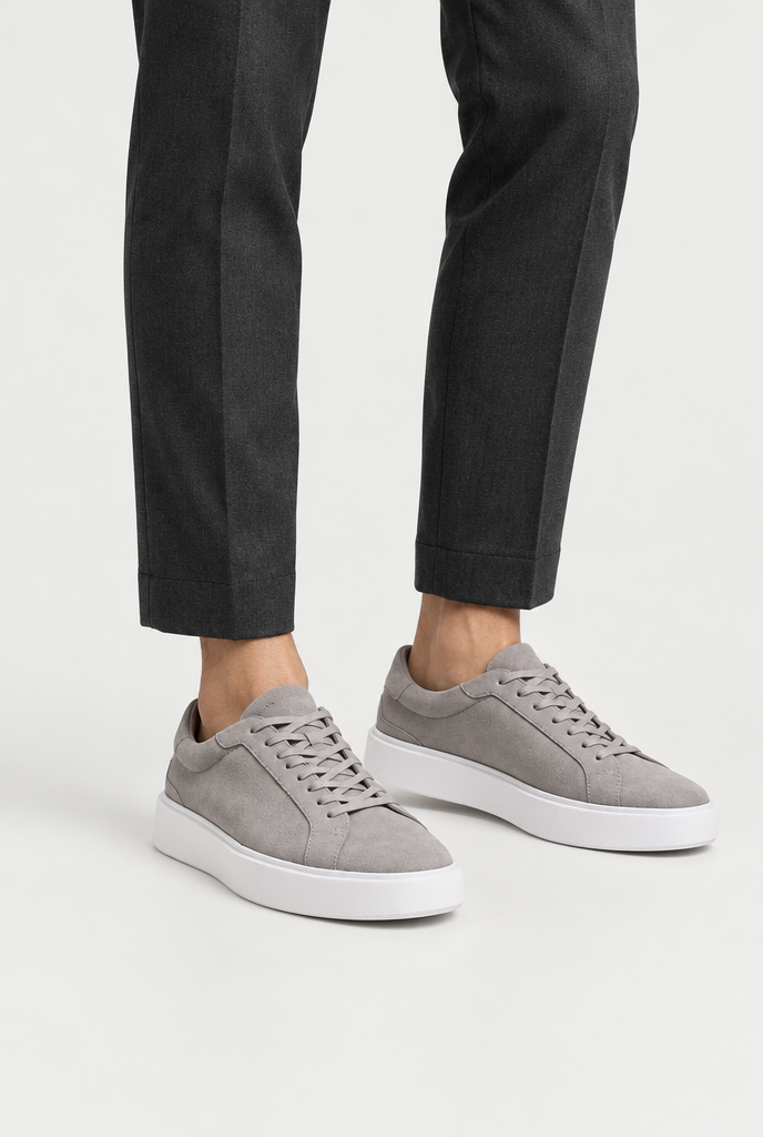 The Low-Profile Trainer — Grey — primary shoe view