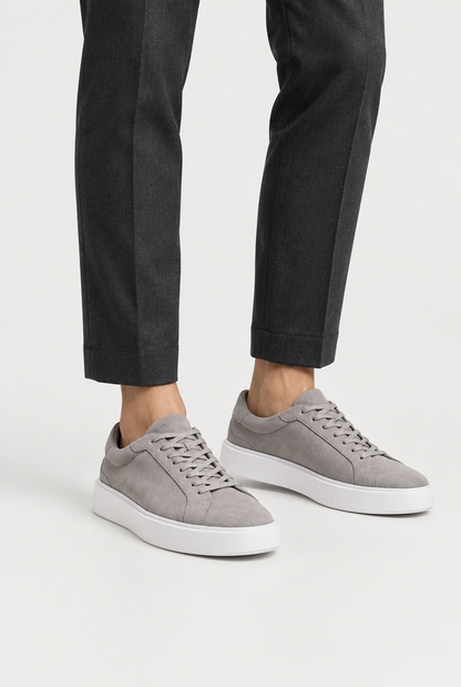 The Low-Profile Trainer — Grey — primary shoe view