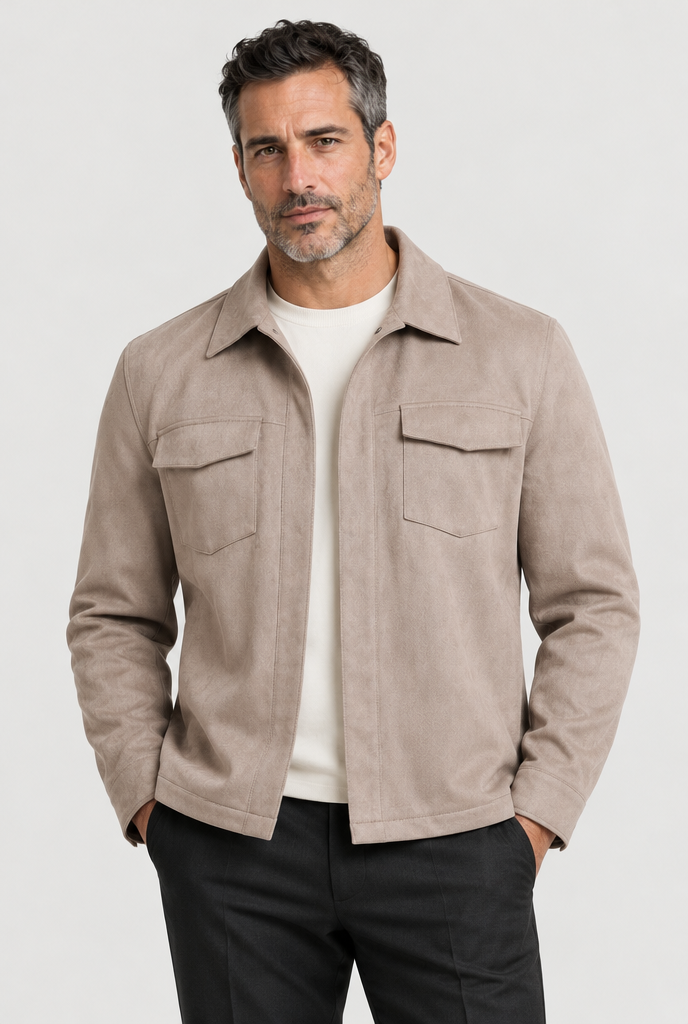 The Minimal Overshirt — Deep Stone — main view
