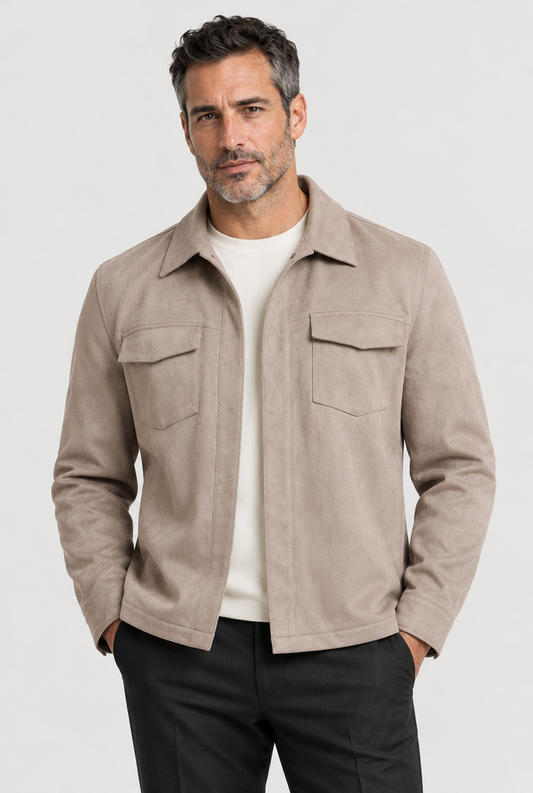 The Minimal Overshirt — Deep Stone — main view