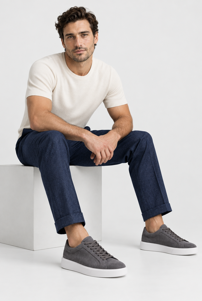 The Suede Trainer — Dark Grey — alternate view
