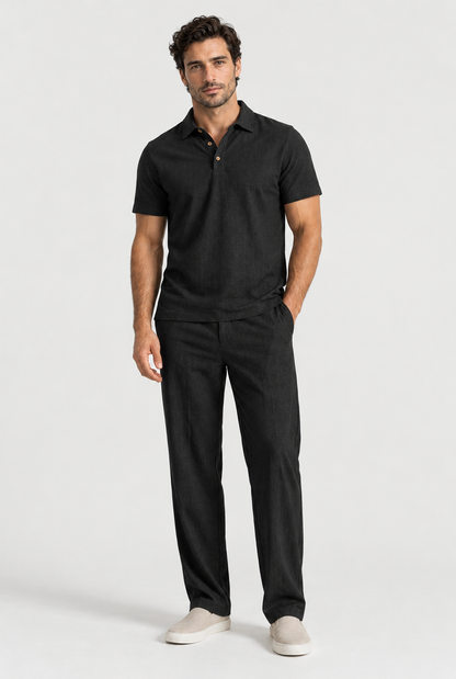 The Travel Set — Black, full outfit
