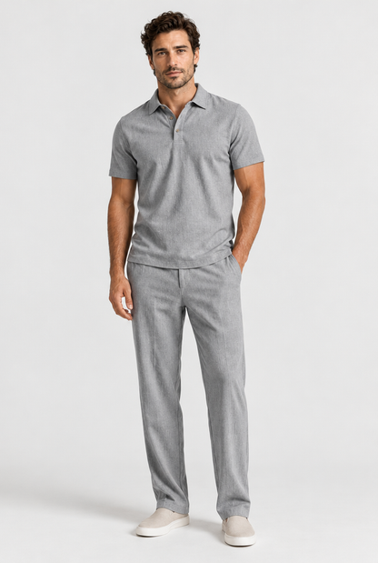 The Travel Set — Gray, full outfit