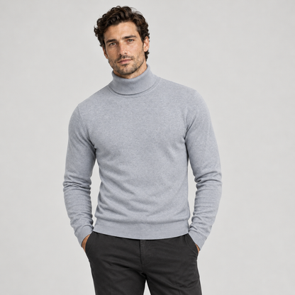 The Turtleneck Sweater — Light Gray