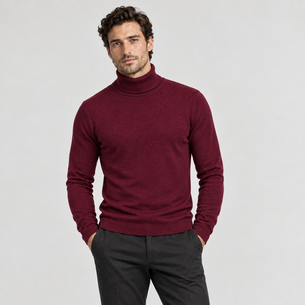 The Turtleneck Sweater — Red