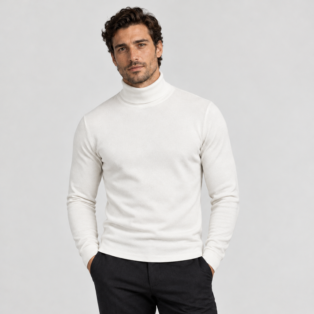 The Turtleneck Sweater — White